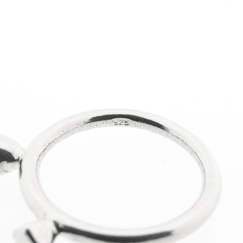 Image 5 of Silver ring with zirconia