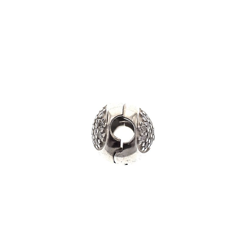 Image 4 of Pandora clip charm; Zirconia Heart