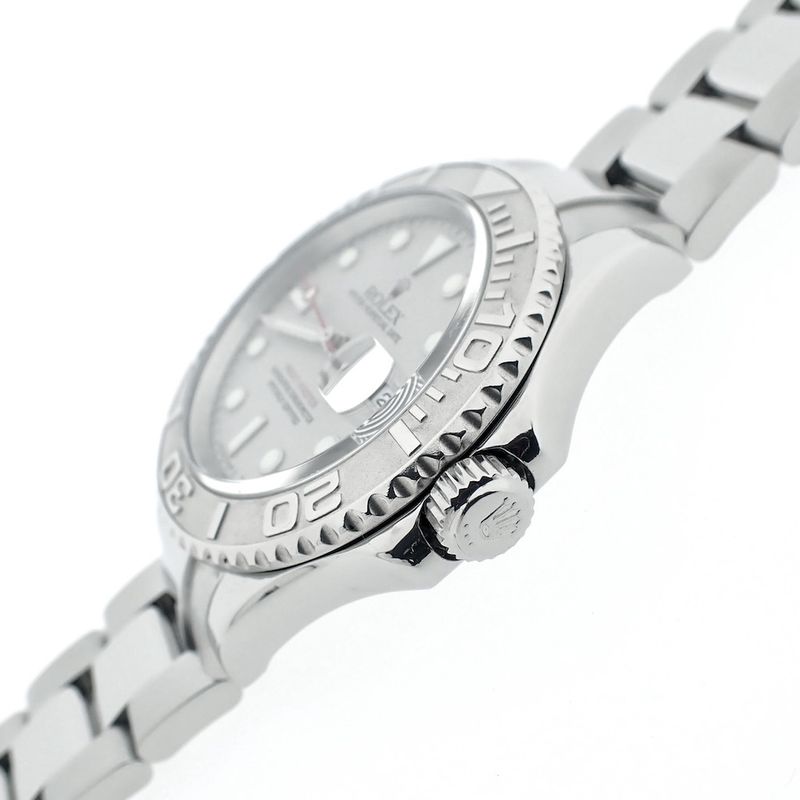 Image 8 of Rolex Yachtmaster 16622; Men's watch with platinum bezel/dial