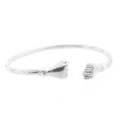 Image 8 of Silver clamp bracelet from Trinidad | Ø 69 mm