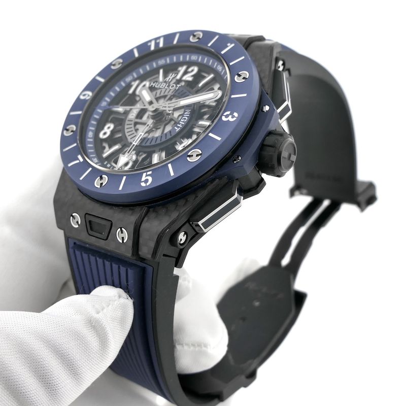 Image 6 of Hublot Big Bang Unico GMT Carbon Blue Ceramic 471.QL.7127.RX; Automatic men's watch