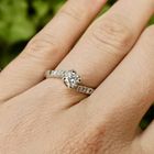 Image 8 of 18K white gold ring with diamonds | 0.35 ct.