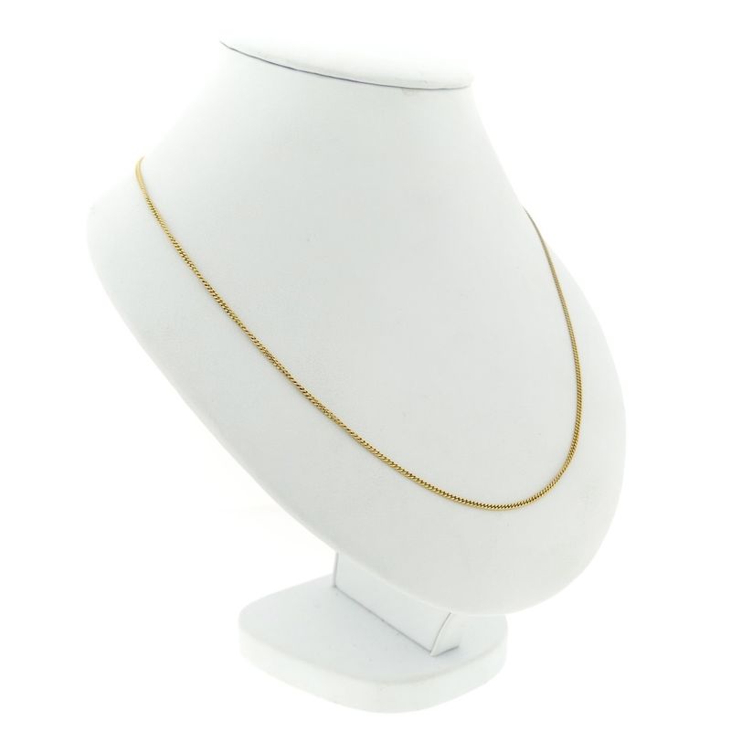 Image 8 of Gold thin gourmet link chain