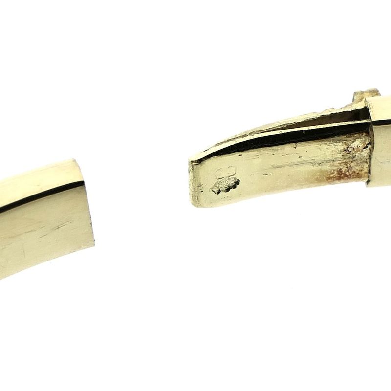 Image 6 of Gold smooth slave bracelet | Ø 60 mm