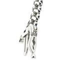 Image 5 of White gold bracelet with blue moissanite; 2.75 ct.