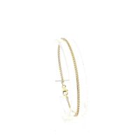 Gold flat gourmet link bracelet
