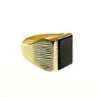 Image 3 of Gold signet ring with onyx | Men
