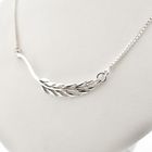 Image 2 of Silver necklace with fixed pendant | 39 cm