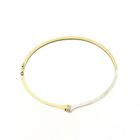 Image 3 of Two-tone gold bangle with diamond; 0.06 ct. | Ø 60 mm