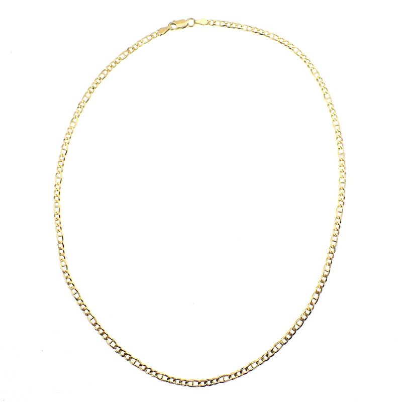 Image 6 of Gold Figaro link chain | 45 cm