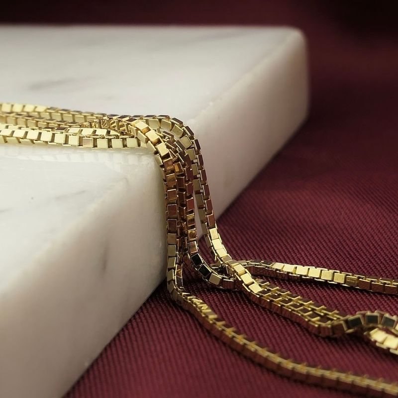 Image 2 of Golden Venetian link chain