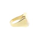 Image 5 of Tricolor gold signet ring; Carnation