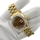 Image 10 of Rolex Day-Date 'Wood Dial' 18038; 18k gold men's watch with diamonds