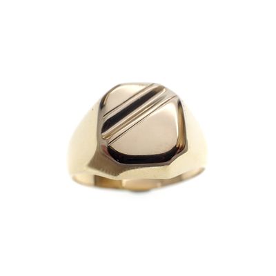 Image 2 of Two-tone gold men's signet ring