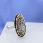 Image 7 of Gold ring with moss agate | Vintage