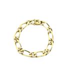 Image 3 of Two-tone gold gourmet link bracelet | 18.5 cm