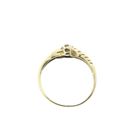 Image 4 of Gold ring with sapphire, zirconia and diamond | 0.005 ct.