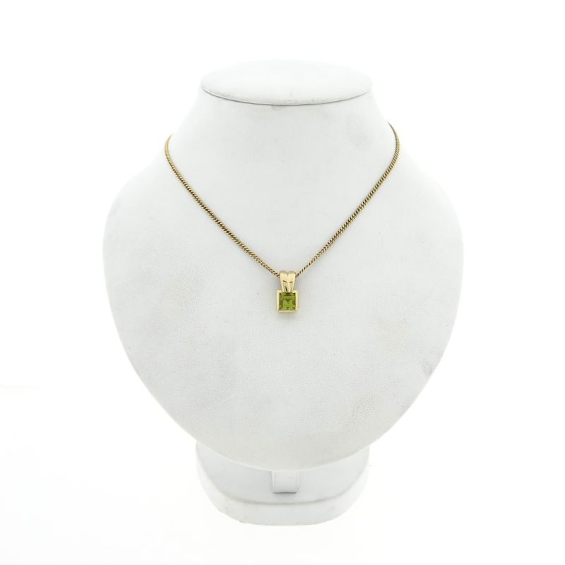Image 3 of Gouden hanger met peridoot