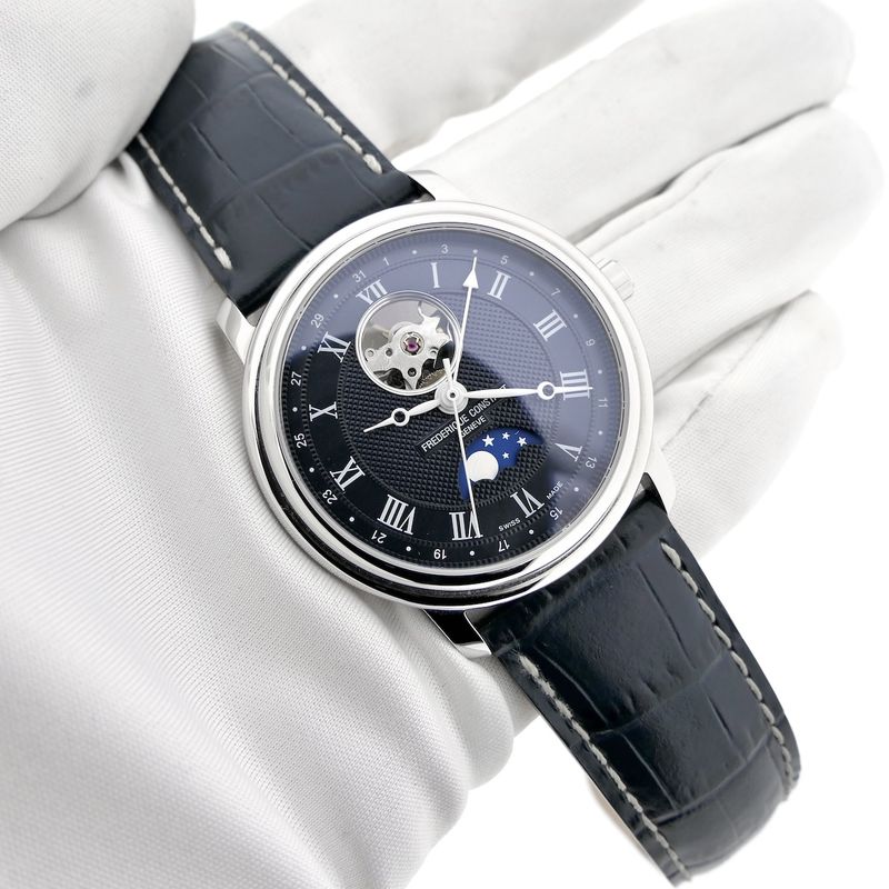 Image 14 of Frederique Constant Classics Moonphase Hearth Beat FC-335MCNW4P26; Automatic men's watch