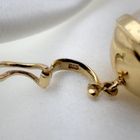 Image 7 of Gold mesh link necklace with pearl pendant