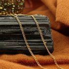 Image 2 of 18K Gold Thin Gourmet Link Chain | 50.5 cm