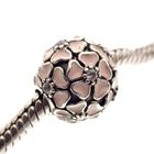 Image 2 of Pandora clip charm; Silver; Pink Hydrangea