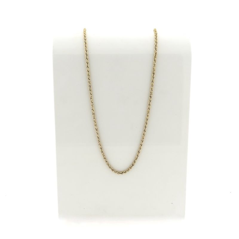 Image 1 of Gold twisted necklace | 53 cm