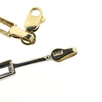 Two-tone gold fantasy link necklace