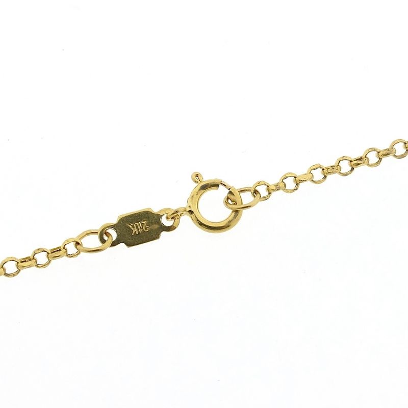 Image 5 of 21 carat gold jasseron link chain | 61 cm
