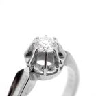 Image 3 of White gold solitaire ring with diamond | 0.31 ct.