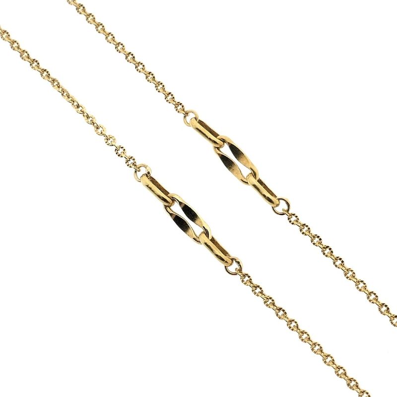 Image 3 of Gold anchor link necklace