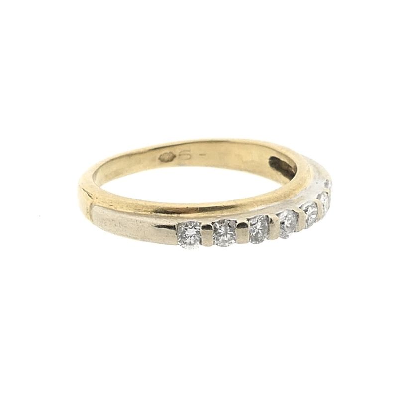Image 6 of Gold ring with diamond; 0.35 ct.