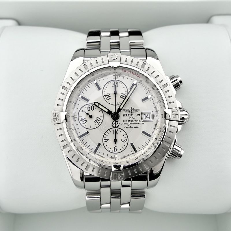 Image 14 of Breitling Chronomat Evolution 'White' A13356; Chronograph men's watch