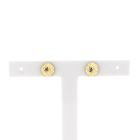 Image 1 of Gold faceted stud earrings