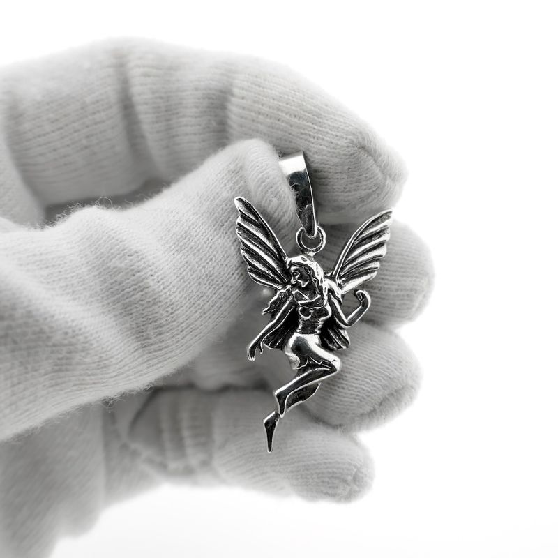 Image 5 of Silver pendant of a fairy