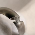 Image 8 of Niessing white gold Narcissus ring set with diamond
