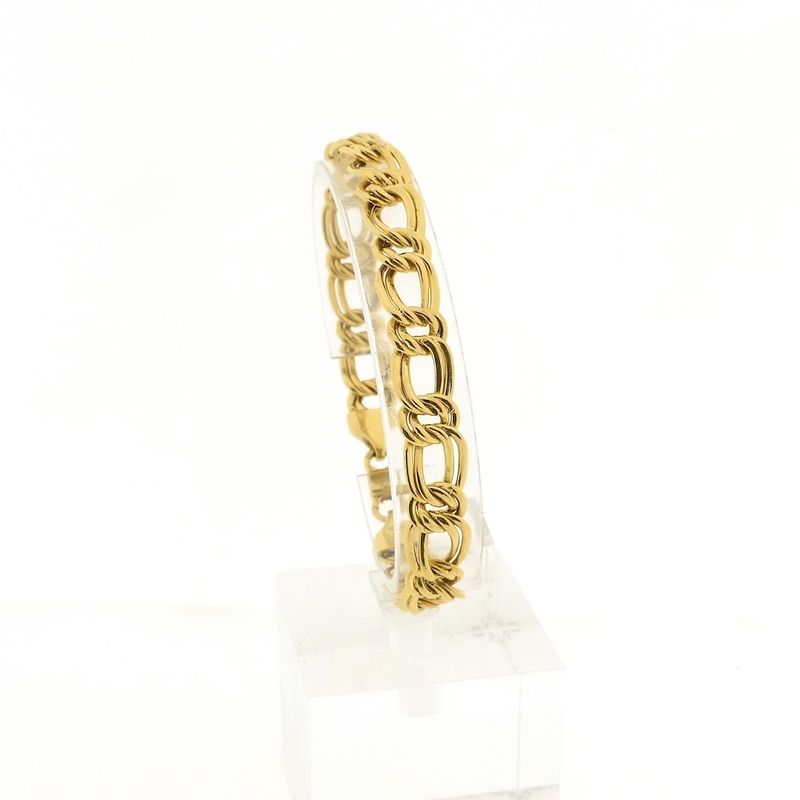 Image 1 of Gold flat Prince of Wales bracelet
