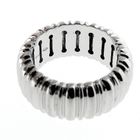 Image 5 of White gold ring with ribs