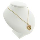 Image 9 of Gold heart pendant with colored enamel