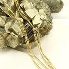 Image 2 of 18K Long gold gourmet link necklace | 61 cm