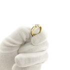 Image 10 of Two-tone gold solitaire ring with diamond; 0.35 ct.