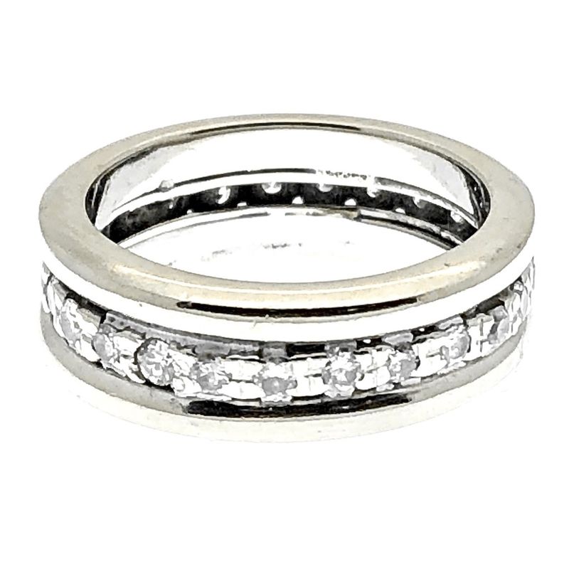 Image 4 of White gold alliance ring with 0.75 ct. diamond