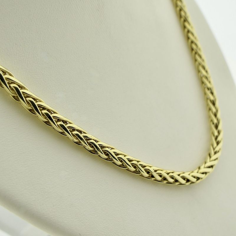 Image 6 of Gold necklace with foxtail link | 45 cm