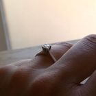 Image 9 of White Gold Solitaire Ring with Diamond; 0.28 ct.