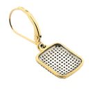 Image 4 of 9 crt. Bicolor stud earrings with diamond | 0.12 ct.