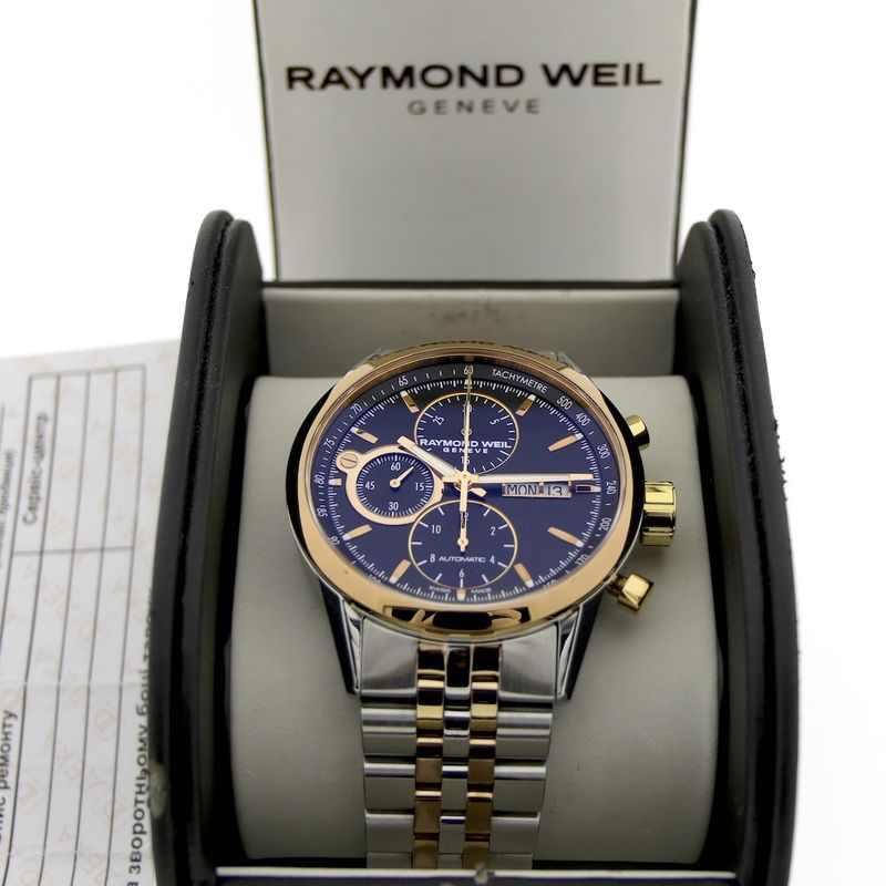 Image 11 of Raymond Weil Freelancer; Automatic chronograph men's watch
