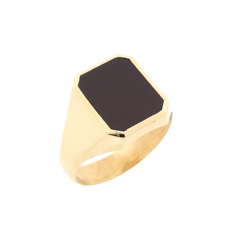 Image 1 of Gold signet ring with carnelian | Men
