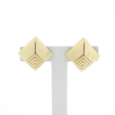 Image 1 of Large gold stud earrings