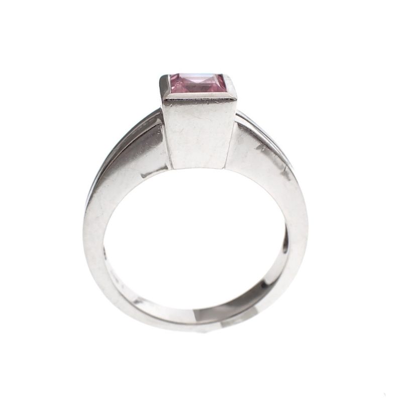 Image 3 of White gold ladies ring with kunzite