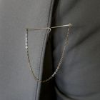 Image 7 of Vintage gold tie chain; Men